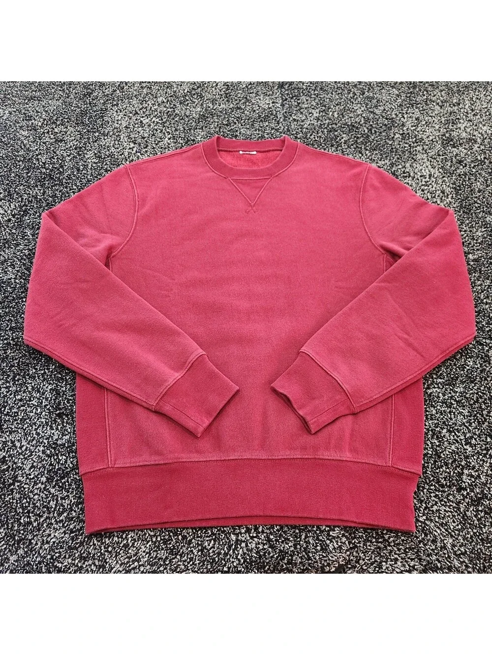 J. Crew Re-Imagined Red Crewneck Sweatshirt Pullover Mens Medium Cotton Blend